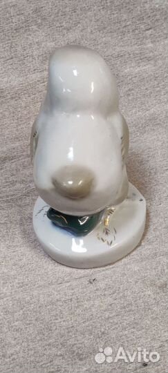 Цыпленок. Гжель. Статуэтка Фарфоровая