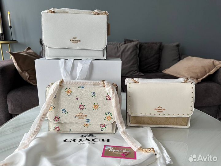 Сумка coach 5 расцветок светлые