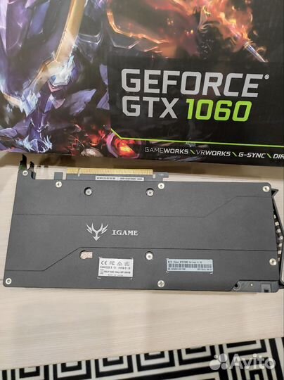 Видеокарта gtx 1060 3gb Colorful iGame