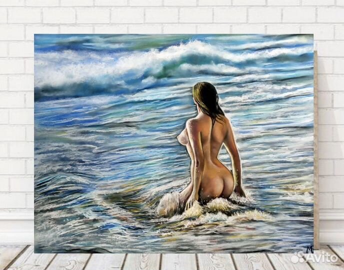 Картина сухой пастелью «Ласковое Море» 40x50