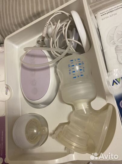 Молокоотсос avent электрический