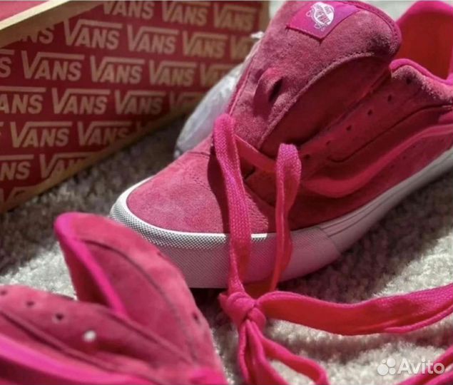 Кеды Vans Knu Skool Nubuck Pink Glo