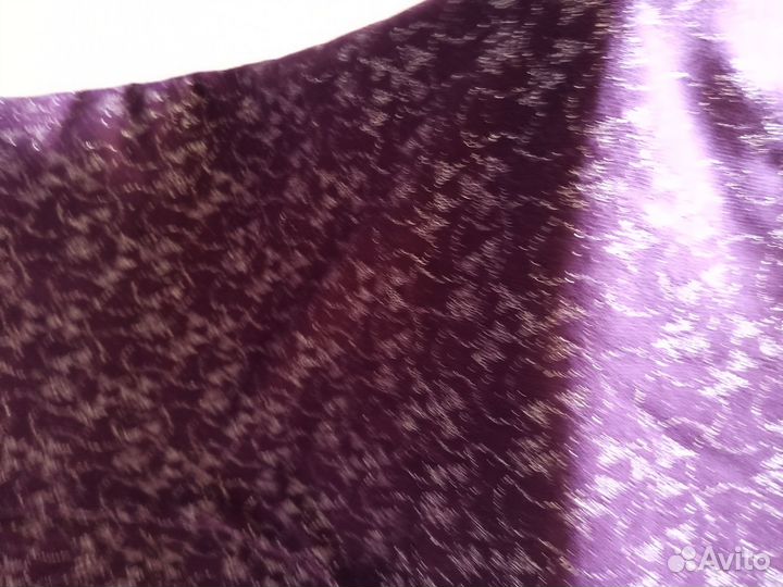Ткань трикотаж.фиолетовая с люрексом