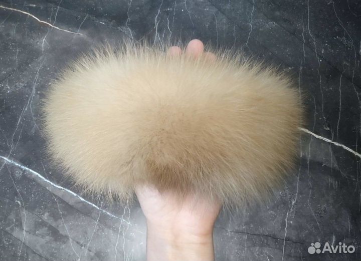 Повязка на голову из куницы