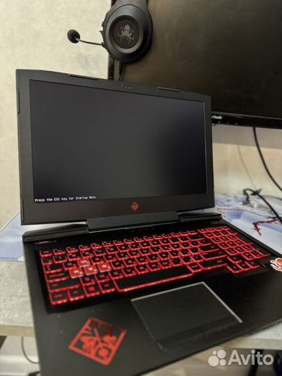 Ноутбук hp omen 15, core i5 7300hQ, geforce 1050