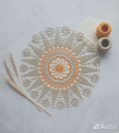 Салфетка вязаная крючком