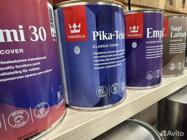 Краска Tikkurila Тиккурила из Финляндии