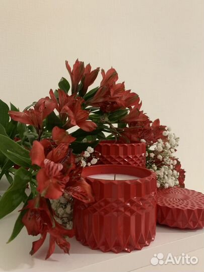 Ароматическая свеча ручной работы 