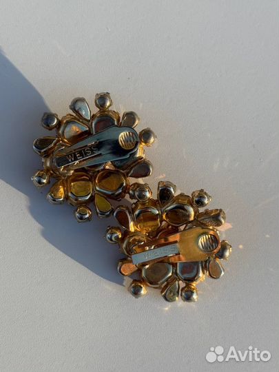 Винтажные клипсы Weiss