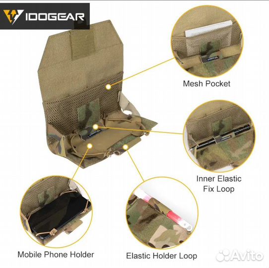 Тактический чехол, подсумок на плитник под телефон