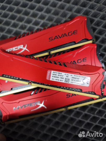 Оперативная память ddr3 32gb 2400 hyperX savage