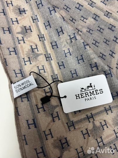 Платок hermes синий