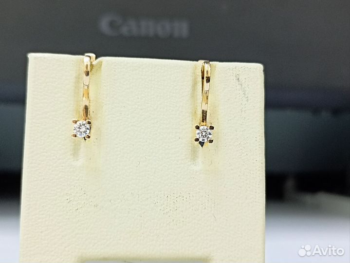 Золотые серьги проба 585 Арт.007310720124