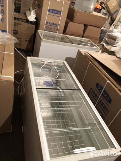 Морозильная камера Бирюса стеклянная крышка