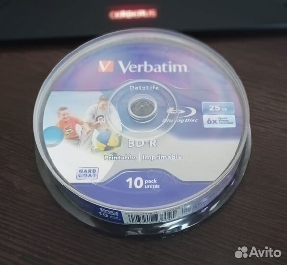 Болванки Verbatim bluray 25gb 6x 10шт