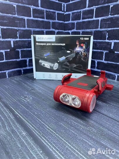 Фонарь велосипедный 4 в 1