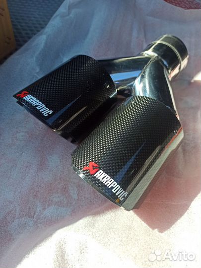 Насадка на глушитель akrapovic на правую сторону