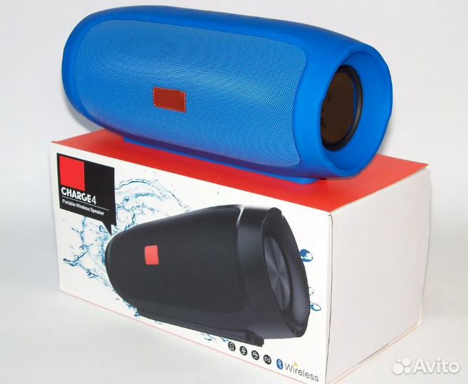 Беспроводная колонка bluetooth синяя