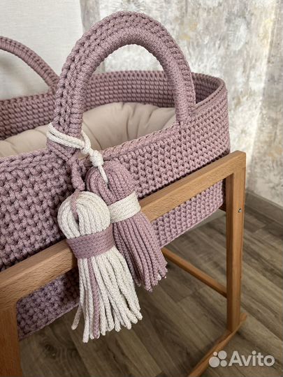 Люлька с подставкой-качалкой для малыша