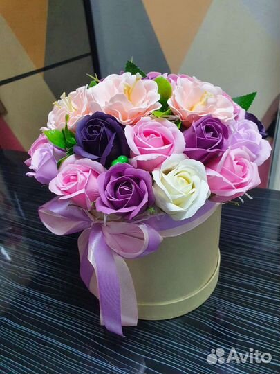 Букеты из мыльных цветов