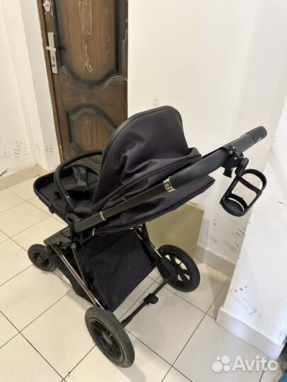 Коляска 2 в 1 agex prima 4x4, black