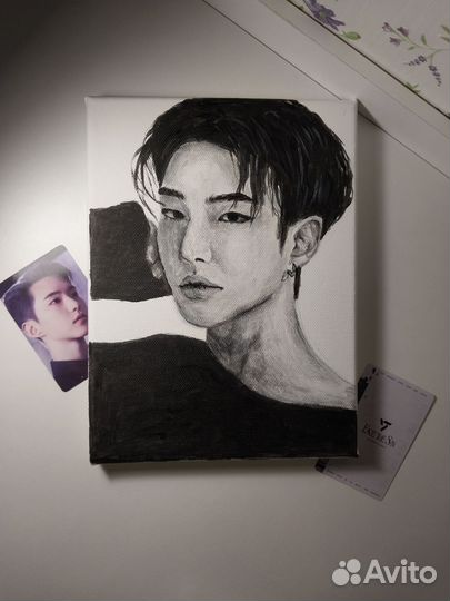 Картина акрилом на холсте