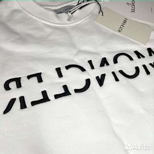 Moncler белый свитшот