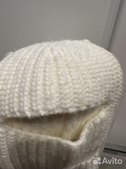 Шапка балаклава детская вязанная