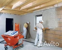 Машинная штукатурка стен