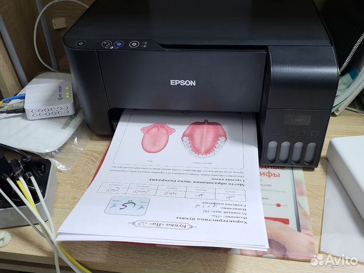 Принтер цветной струйный epson l3100