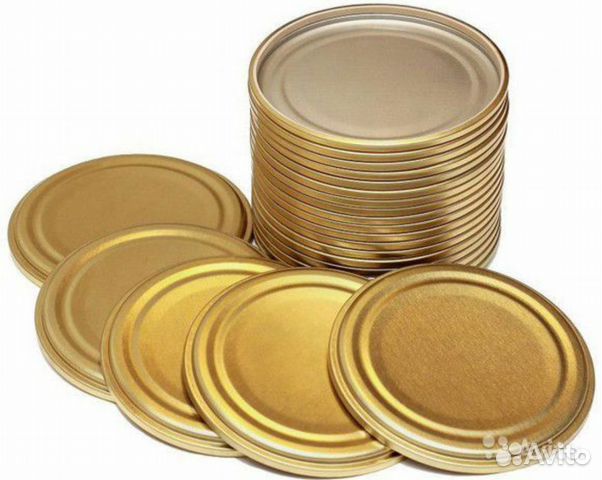 Новые крышки железные для консервации