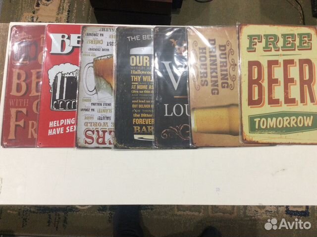 Металлические таблички для оформления