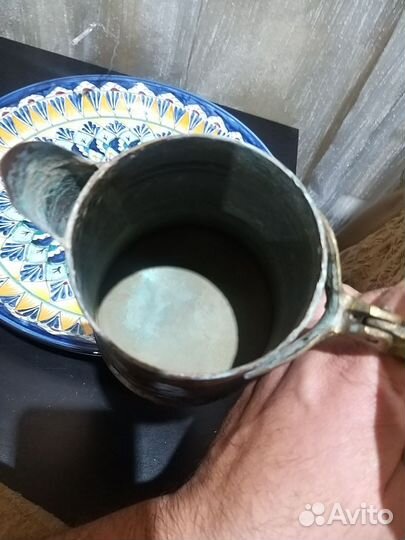 Кофейник медь