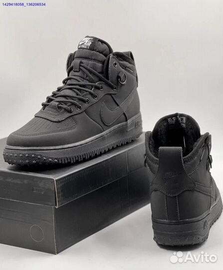 Ботинки Nike Air Force 1 Duckboot (с мехом) (Арт.15740)