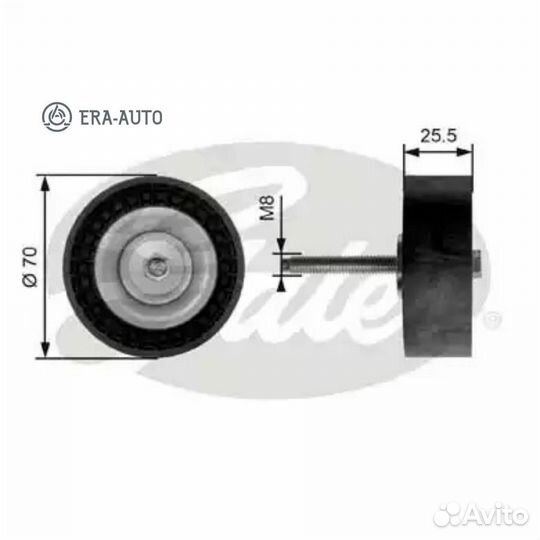 Gates T36204 Ролик паразитный 7803-21304