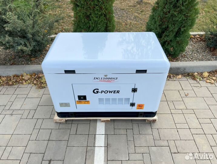 Дизельный генератор 13,5 kW G-power трехфазный