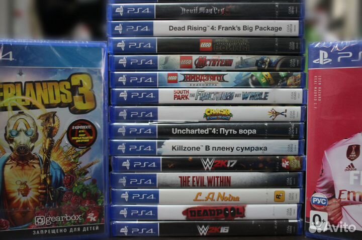 Диски для playstation 4