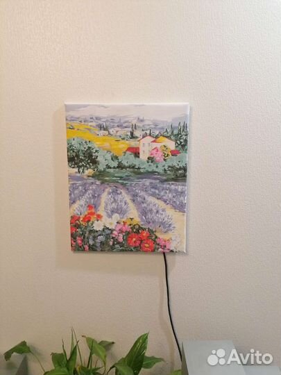 Картина Прованс по номерам раскрашенная