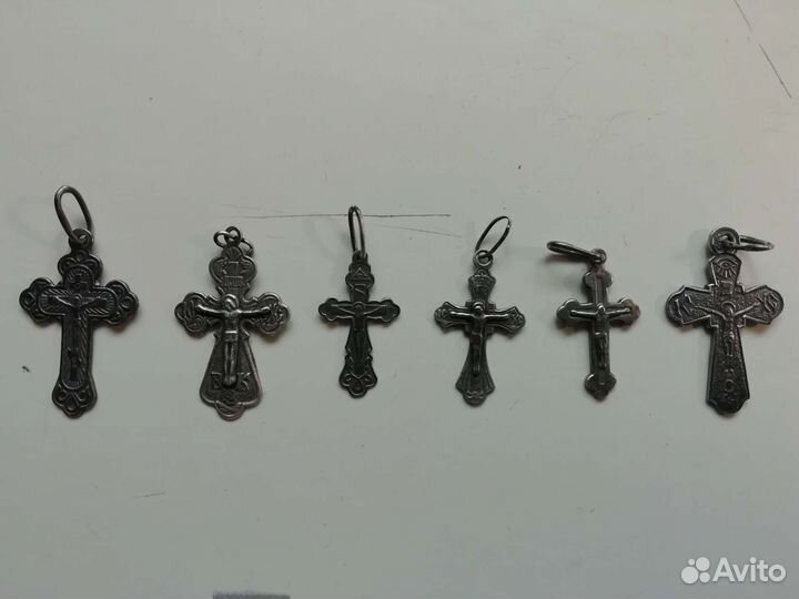 Крест серебренный