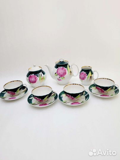 Чайный сервиз фарфор Дулево 