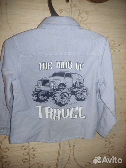 Джинсовая рубашка 92 см