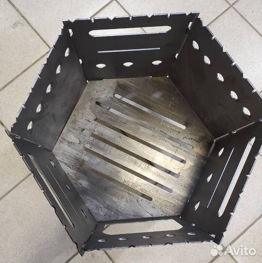 Печь разборная для казана 10л,12л.2,5мм, чехол