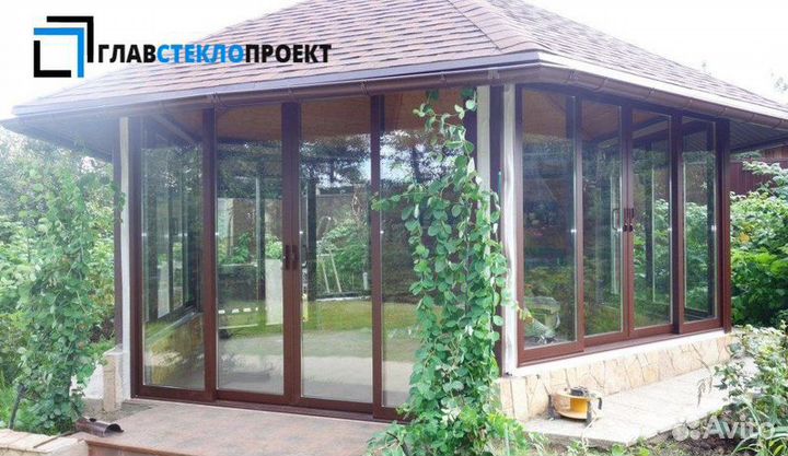 Остекление коттеджей veka