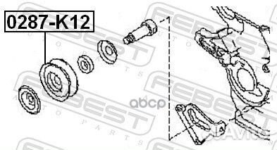 Ролик натяжной ремня кондиционера Nissan Ad