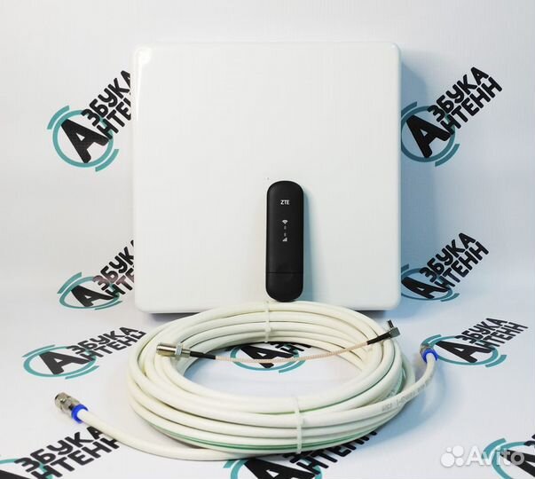Комплект wifi-4g модем, панельная антенна
