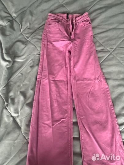 Джинсы zara розовые размер xs