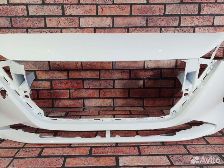 Бампер передний Hyundai Solaris 2 2020 Белый