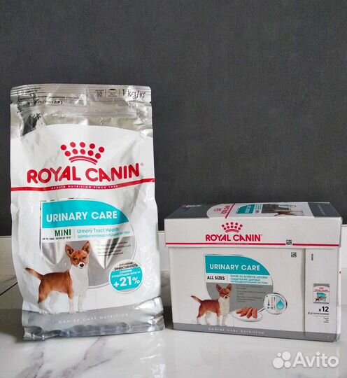 Royal canin urinary care и s/o для собак