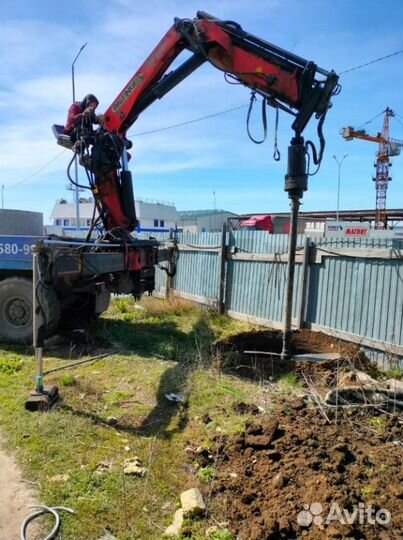 Септик 3 кольца по 1 м., крышка, люк – установка