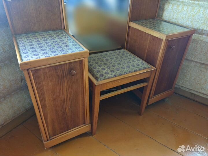 Трюмо трельяж с банкеткой СССР